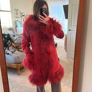 Charlotte Simone Lulu Red Coat SMALL